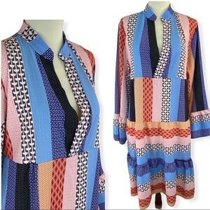 BOOHOO V neck flutter sleeve dress